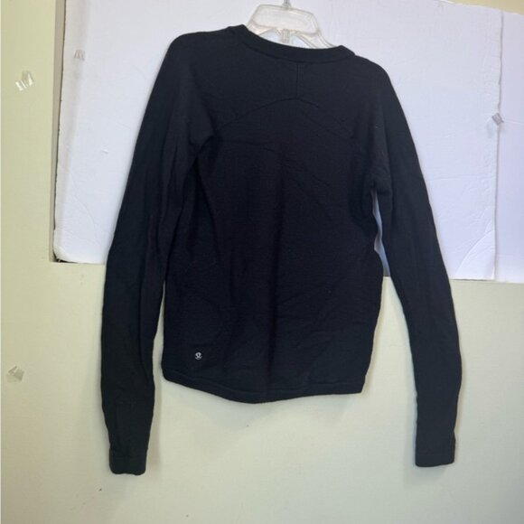Lululemon Sit In Lotus Merino Wool Sweater Lightweight Knit Crew Top Minimal S - Picture 4 of 16